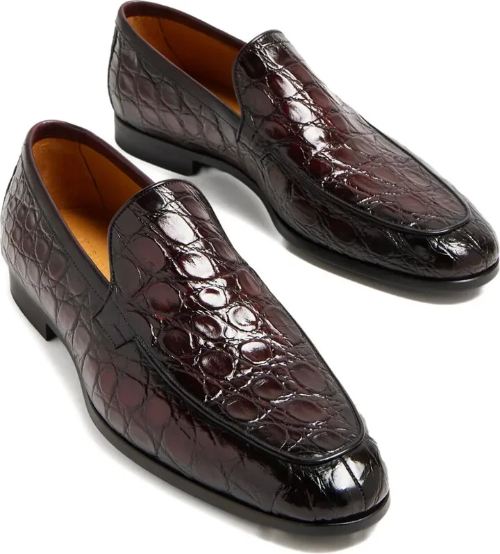Crocodile-Embossed Loafers - Image 2