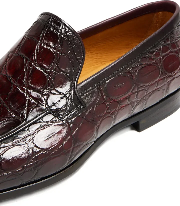 Crocodile-Embossed Loafers - Image 3