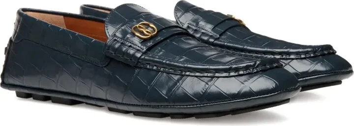 Crocodile-Embossed Loafers - Image 2