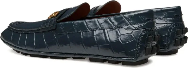 Crocodile-Embossed Loafers - Image 3