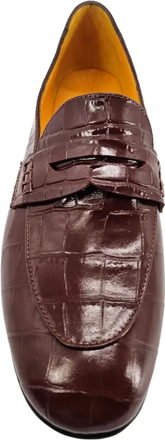 Crocodile-Embossed Loafers - Image 3