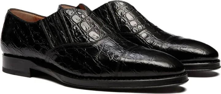 Crocodile-Embossed Loafers - Image 2