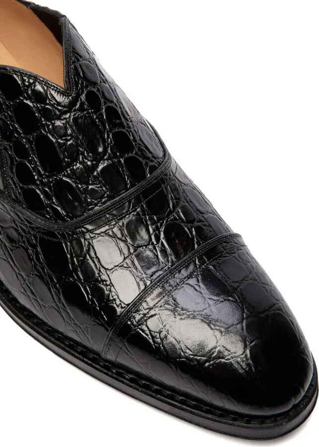 Crocodile-Embossed Loafers - Image 3