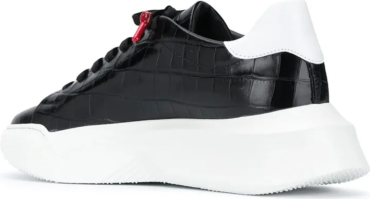 crocodile-embossed Nemesis sneakers - Image 3
