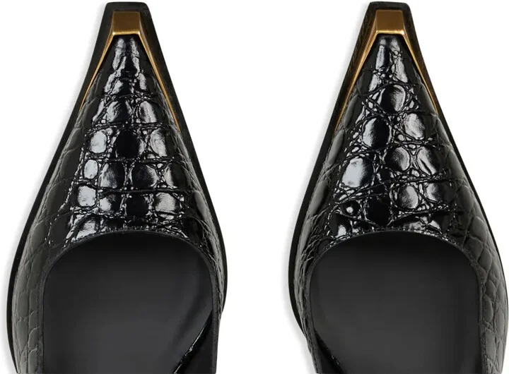 Crocodile-Embossed Pumps - Image 3