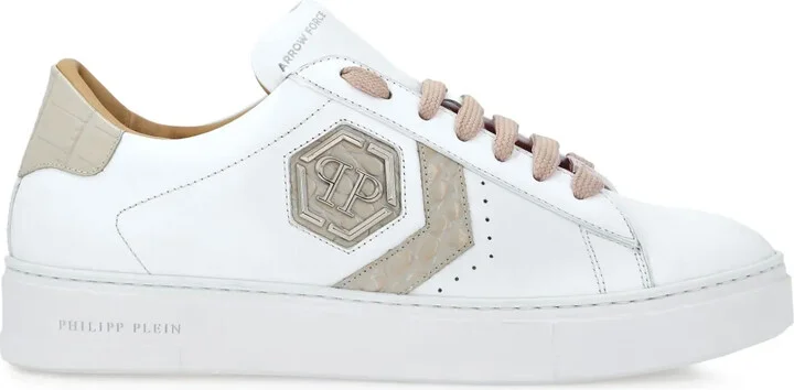 Crocodile-Print Sneakers
