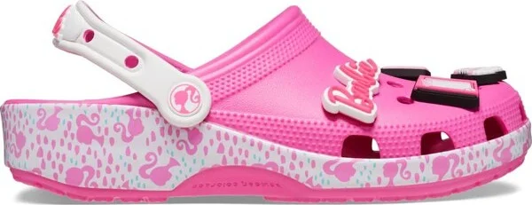 Crocs Adult Barbie Classic Clogs, Electric Pink, W9/M7
