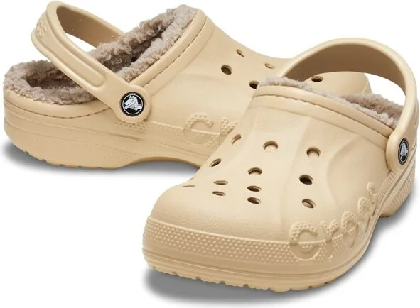 Crocs Adult Baya Lined Clogs, Chai/Multi, W8/M6 - Image 2