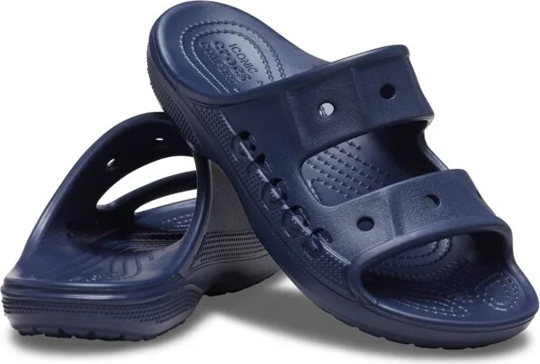Crocs Adult Baya Two-Stap Slide Sandals, Navy, W8/M6 - Image 2