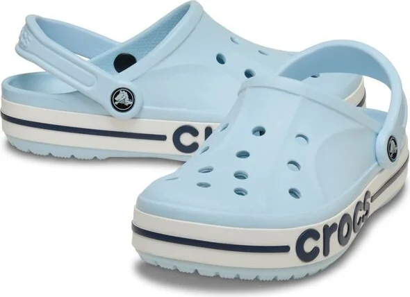 Crocs Adult Bayaband Clogs, White/Navy, M13 - Image 7