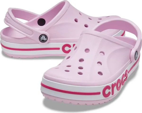 Crocs Adult Bayaband Clogs, White/Navy, M13 - Image 8