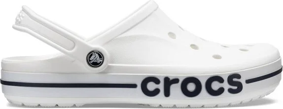 Crocs Adult Bayaband Clogs, White/Navy, M13