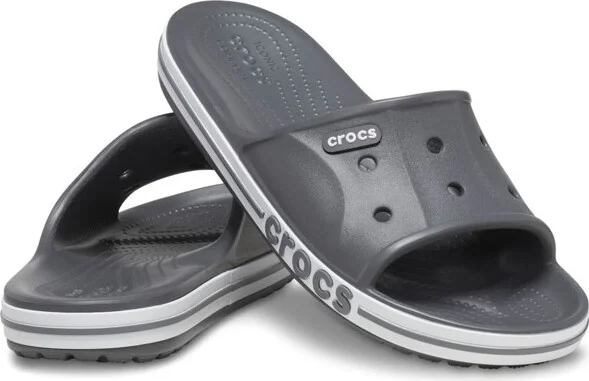 Crocs Adult Bayaband Slide Sandals, Slate Grey, W11/M9 - Image 2