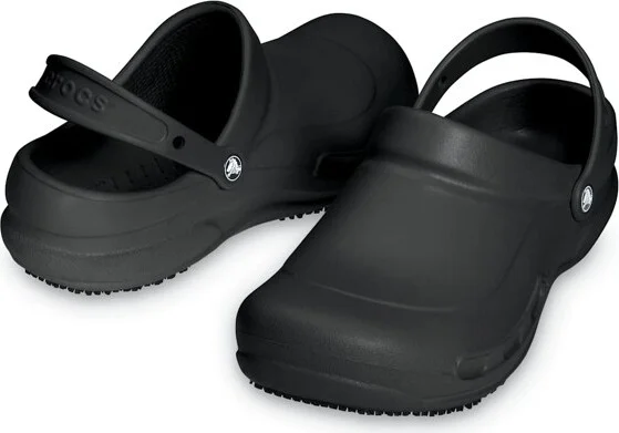 Crocs Adult Bistro Clogs Slip Resistant Work Shoes, Black, W12/M10 - Image 2