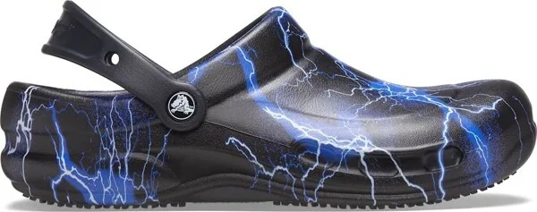 black/lightning bolts