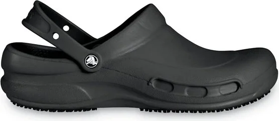 Crocs Adult Bistro Clogs Slip Resistant Work Shoes, Black, W12/M10