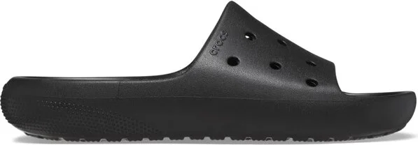Crocs Adult Classic Slides 2.0, Black, W9/M7