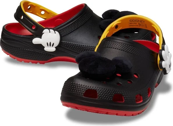 Crocs Adult Disney Mickey Mouse Classic Clogs, Flame, M13 - Image 2