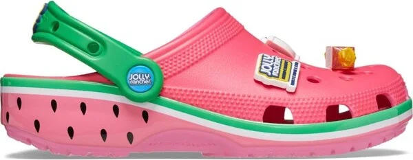 Crocs Adult Jolly Rancher Classic Clogs, Pink Lemonade, W6/M4