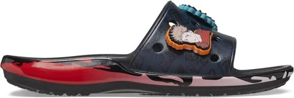 Crocs Adult Jujutsu Kaisen Classic Slides, Black, W6/M4
