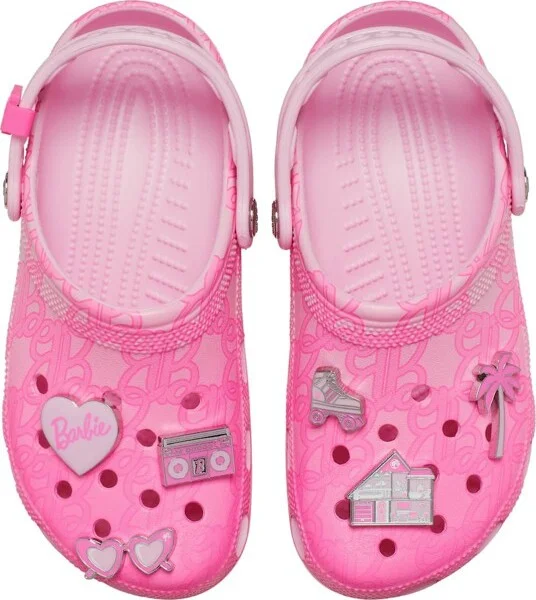 Crocs Adult Mattel Pink Barbie Classic Clogs, Multi, W8/M6