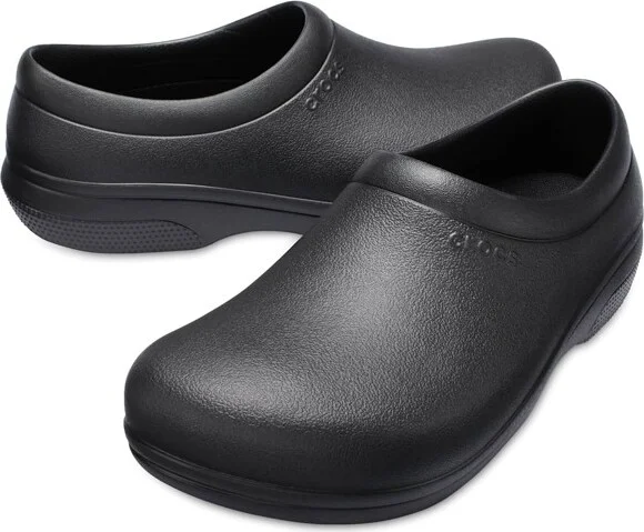 Crocs Adult On The Clock Clogs Slip On Slip Resistant Work Shoes, Black, M13 - Image 2