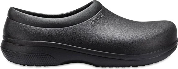 Crocs Adult On The Clock Clogs Slip On Slip Resistant Work Shoes, Black, M13
