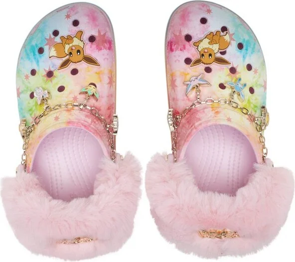 Crocs Adult Pokémon Eevee Classic Platform Clogs, Multi, W6