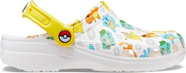 Crocs Adult Pokémon II Classic Clogs, White/Multi, M13