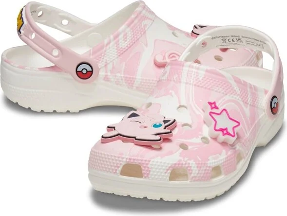 Crocs Adult Pokémon Jigglypuff Classic Clogs, Multi, W12/M10 - Image 2
