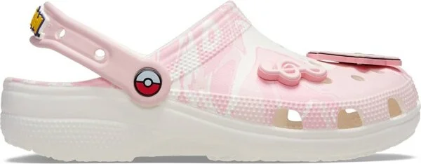 Crocs Adult Pokémon Jigglypuff Classic Clogs, Multi, W12/M10