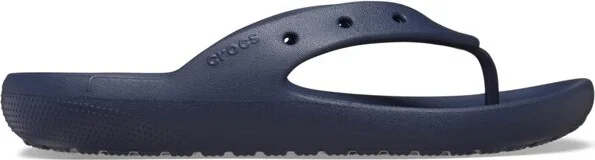 Crocs Adult Sandals Classic Flip Flops 2.0, Navy, W9/M7