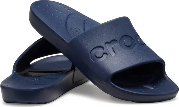 Crocs Adult Slides Summer Sandals, Navy, W8/M6 - Image 2
