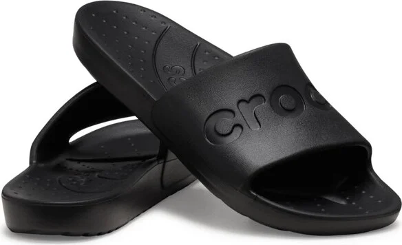 Crocs Adult Slides Summer Sandals, Navy, W8/M6 - Image 3