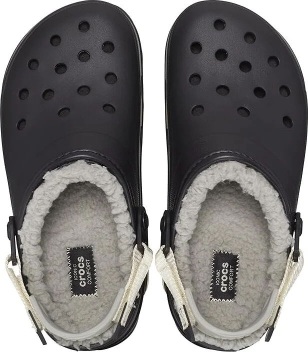 Crocs All Terrain Lined Clog Shoes Black : Men's 10 - Women's 12 Medium, Synthetic - Image 2