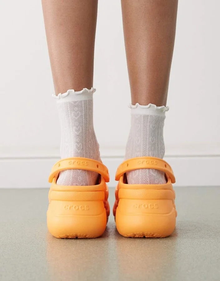 Crocs Bae clogs in orangesicle - Image 2