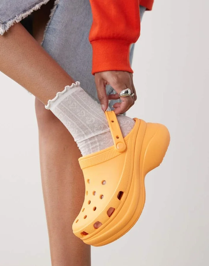 Crocs Bae clogs in orangesicle