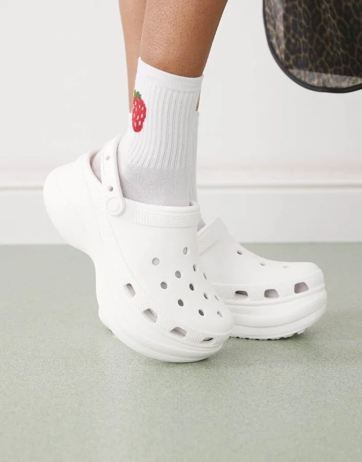 Crocs Bae clogs in white - Image 3