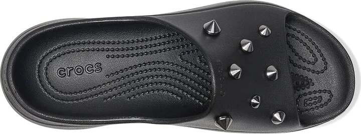 Crocs Bae Slide Women's Sandals Black Studded : 8 M, Synthetic - Image 2