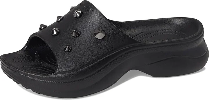 Crocs Bae Slide Women's Sandals Black Studded : 8 M, Synthetic - Image 5