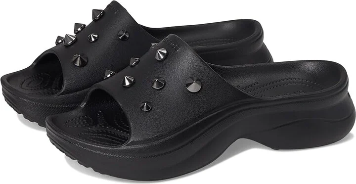 Crocs Bae Slide Women's Sandals Black Studded : 8 M, Synthetic