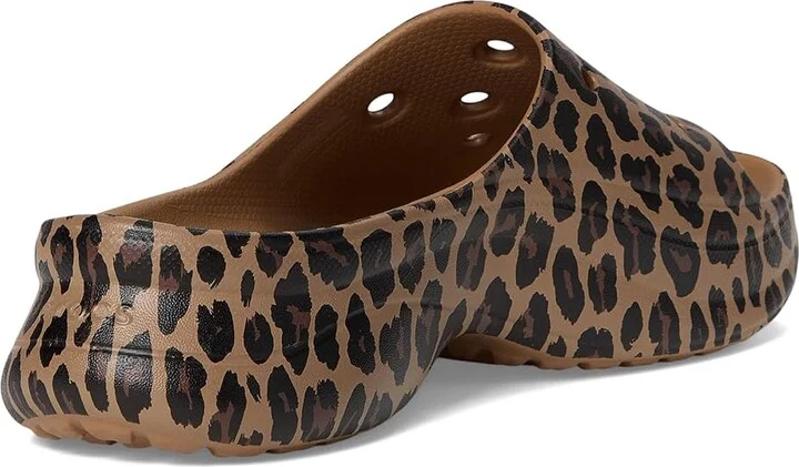 Crocs Bae Slide Women's Sandals Sepia/Leopard : 6 M, Synthetic - Image 4