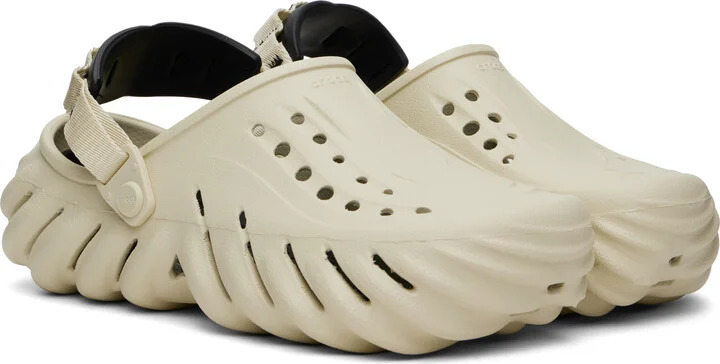 Crocs Beige Echo Clogs - Image 4