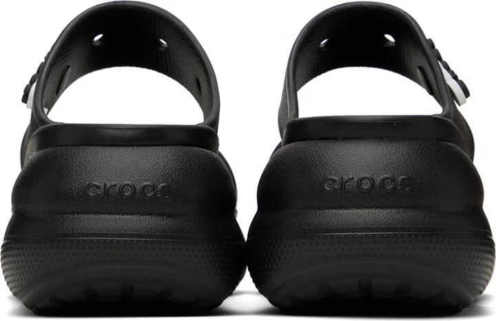 Crocs Black Classic Crush Sandals - Image 2