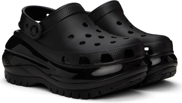Crocs Black Mega Crush Clogs - Image 4