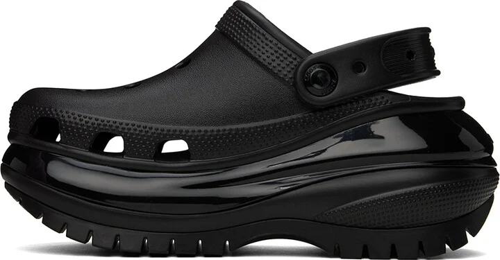 Crocs Black Mega Crush Clogs - Image 3