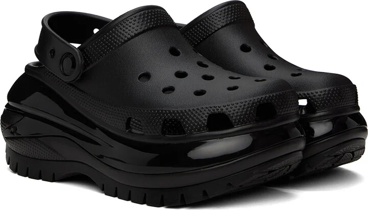 Crocs Black Mega Crush Clogs - Image 4