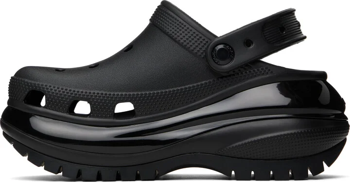 Crocs Black Mega Crush Clogs - Image 3