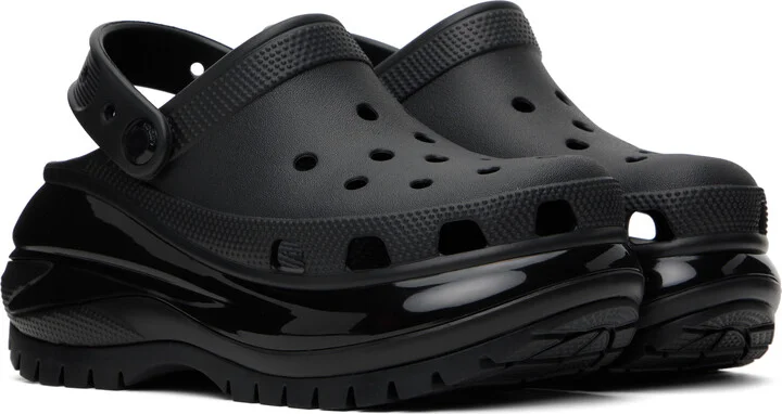 Crocs Black Mega Crush Clogs - Image 4