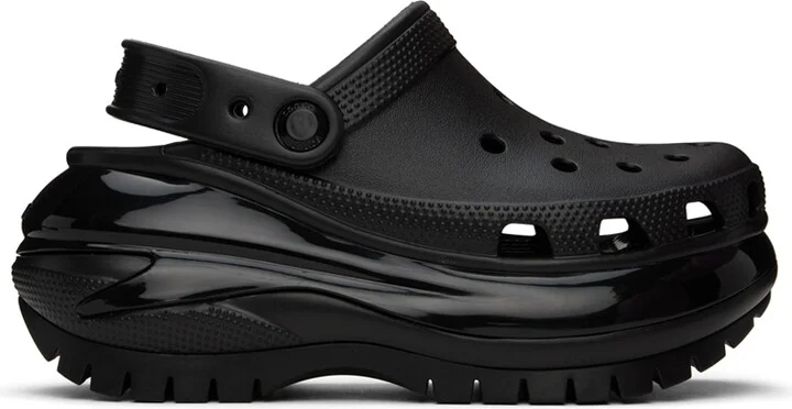 Crocs Black Mega Crush Clogs